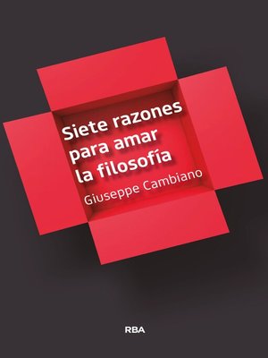 cover image of Siete razones para amar la filosofía